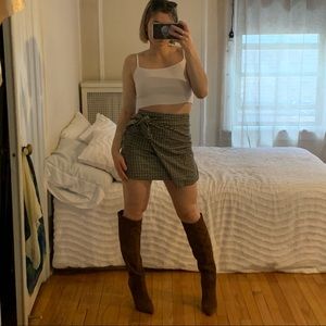 Aritzia Wilfred wrap mini skirt